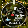BSQUIELE Christmas Ornament Gifts for Women Men - Christmas Ornaments 2025 for Tree Decorations - Its Not What Under The Tree - Gift for Family, Coworker, Kid, Women, Men, Grandson, Granddaughter