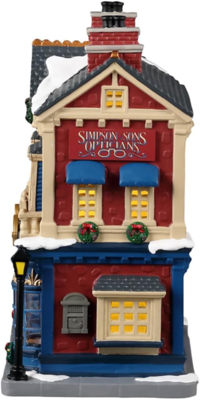 Lemax 35059 Caddington Village Lighted Building: Simpson & Sons Opticians