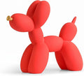 Resin Balloon Dog Sculpture - Collectible Figurines Decor for Home | Office Desktop Resin Decors Balloon Dog Decor (Red)