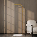 Freestanding Clothing Rack with Marble Base,Modern Garment Rack for Small Spaces,Sturdy Metal Coat Rack with Hooks,Clothes Rack for Hanging Clothes in Bedroom,Closet,Entryway (gold)