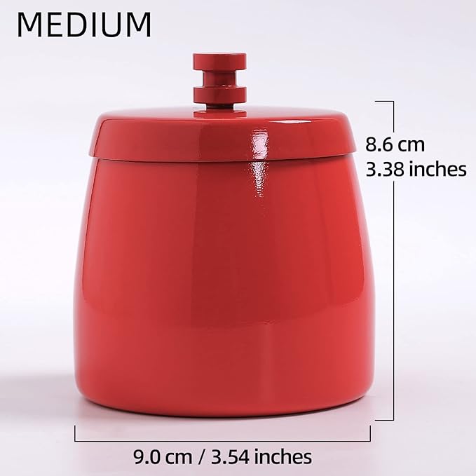 Ashtray with Lid for Cigarette, Stainless Steel Smokeless Odorless Windproof Ashtrays for Home Office Tabletop Outside Patio Outdoor Balcony(3.54''x2.8''x3.38'')