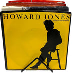 File Folder Rack Magazine Holder - Vinyl Record Storage Display Stand Metal Newspaper Book and LP Album Organizer Display