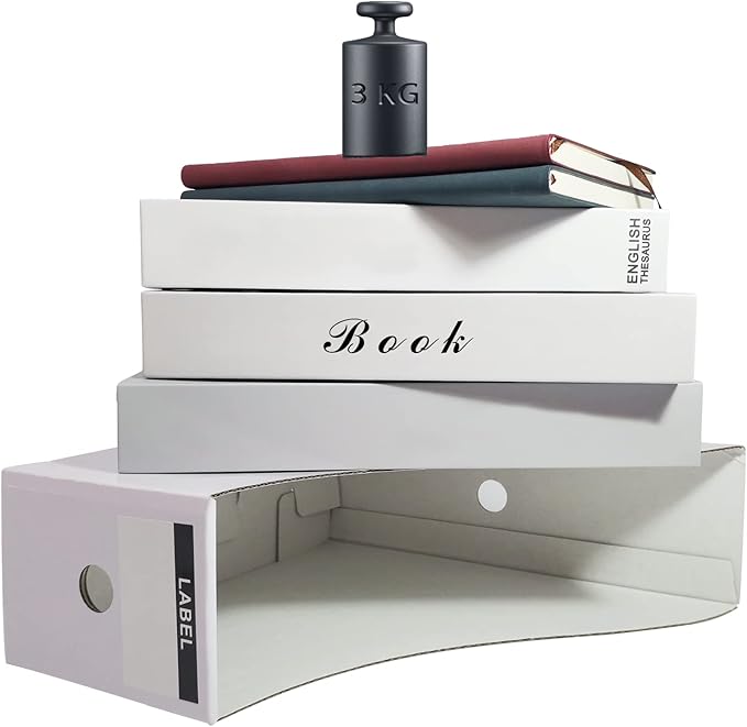 Limitliho Magazine Holde ( White, 6 Pack), Magazine File Holder for Home, Office, Desk, 10.6'' H×10.2'' L ×3.5''W Magazine Storage Box