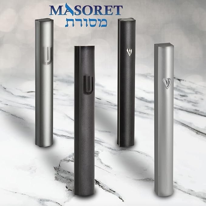 1-Piece Aluminum Door Mezuzah Cases: Special Profile, No Holes, 3-Inch 7cm Hebrew Parchment Scroll Holder Boxes