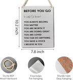 Ryeolo Positive Affirmations Wall Decor, Inspirational Wood Signs Wall Hanging for Classroom Kids Room Decor, Positive Affirmations for Kids, 7.8x10.2 Inches Wall Pediments