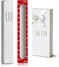 SURI Mezuzah for Door with Scroll – 9 Inch Modern Mezuzah Case with Non Kosher Scroll Included, Fits up to 8” Scroll, Easy Adhesive Installation, Gift Box Included