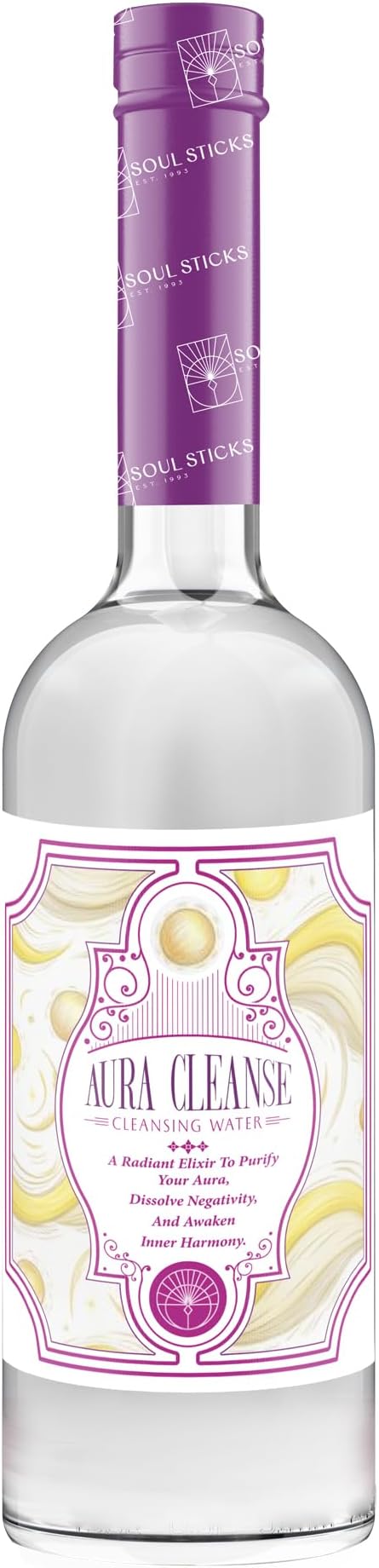 SOUL STICKS Cleansing Water 7.5 oz. Bottle for Rituals, Clearing Negative Energy and Purifying Home Spiritual Florida Water, Area Deodorizer (Aura Cleanse)