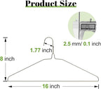Wire Metal Clothes Hangers Bulk 100 Pack, 16 Inch 12 Gauge Standard Size, Slim Space Saving for Coat Suits Shirts Pants Skirts, Non Slip, Bronze