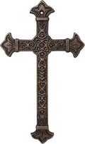 DreamsEden Metal Cross Christian Wall Art, Antique Hanging Religious Cross Decor Vintage Living Room Bedroom Home Decoration
