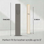 SURI Mezuzah for Door with Scroll – 9 Inch Modern Mezuzah Case with Non Kosher Scroll Included, Fits up to 8” Scroll, Easy Adhesive Installation, Gift Box Included