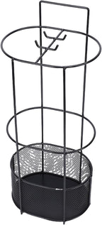 FILFEEL Duty Iron Umbrella Stand – Freestanding Metal Umbrella Holder with Drainage Mesh Base for Entryway, Home, Office & Commercial Use – Compact 20x15x50cm Vertical Storage Rack