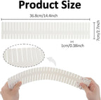 14.5 in White Adjustable Drawer Dividers, TWUTGAYW 8PC DIY Grid Drawer Organizer Dividers, Plastic Organizer Separator for Socks Underwear Makeup Cosmetic Clothes Can Help Tidy Kitchen Bedroom Dresser