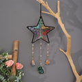 7 Chakra Dream Catcher Tree of Life Dream Catchers for Room Decoration Handmade Dreamcatcher Natrual Agate Gemstone Wall Hanging Ornament (Seven Colors)