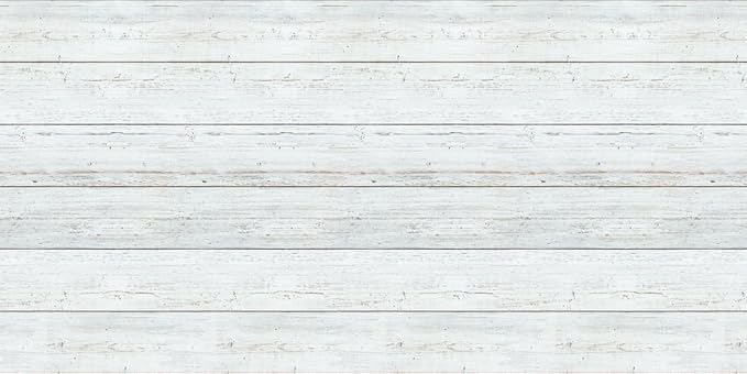 Fadeless Bulletin Board Paper, Fade-Resistant Paper for Classroom Decor, 48” x 12’, White Shiplap, 1 Roll