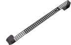 Haute Decor Set of 2 Hook & Lattice Adjustable Length Metal Wreath Hangers, Matte Black (2 Pack) - Unique Over The Door Wreath Holder - Holds 20 Pounds