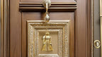 Elegant Hand-Crafted 4" (10cm) Key Tassel, 3 1/2" (8.5cm) Loop, Accented with Crown Tassels (KTAX4) Almond Beige Multicolor #LX01 (Gold Beige, Light Brown, White Ivory) Individually Sold