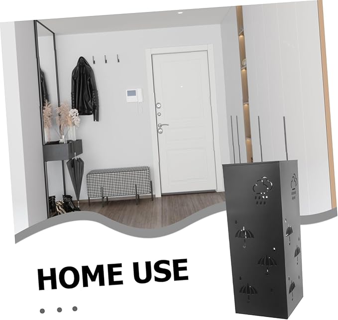 Zerodeko Metal Umbrella Holder Rack Stylish Space-saving Umbrella Stand for Entryway Versatile Organizer Efficient Drying Design Decor