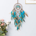 Dream Catcher, Handmade Dreamcatcher with Healing Crystal Stone, Tree of Life Dream Catchers Hanging Ornament for Home Bedroom Birthday Party, Perfect Craft Gift for Kids