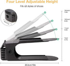 Neprock Shoe Rack Shoe Organizer Space-Saving Storage Shoe Organizer for Closet,Shoe Stacker Shoe Slots Space Saver Double Stack Shoe Holder Homeries