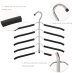DOIOWN Blouse & Shirt Hangers - Non Slip Space Saving Stainless Steel Closet Organizer (2 Pack)