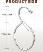 4 Pack Belt Hanger, Tie Hanger & Belt Organizer, Rust-Proof Belt Hanger for Closet, Ties, Scarves, Bags & Accessories, Keeps Closet Neat & Organized, Silver