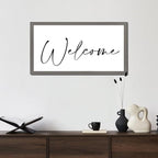 Life Positive Quote Wood Sign with Bible Verse Welcome Gray Frame Wooden Plaque Birthday Housewarming Gift for New Home Cafe Bar Farmhouse Porch Garden Yard Cottage Wall Decor 12x22in