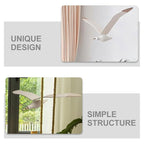 Seagull Hanging Mobile Wooden Flying Bird Decor Nursery Wall Hanging Ornament for Home Nursery Room Balcony Patio Decor