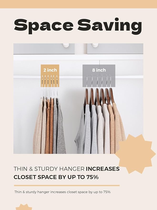 HOUSE DAY Heavy Duty Plastic Hangers 100 Pack, Pink Slim Clothes Hangers Space Saving, Non Slip Hangers with Rubber Pads, Durable Coat Hanger for Closet, S-Shaped Hanger for Shirt, Suit, Pant, Skirt