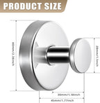 Linwnil Suction Cup Wreath Hanger，Suction Cup Hooks Hanging 10 Lbs，Waterproof Suction Cup Wreath Holder for Windows, Shower, Wreaths，Smooth Doors (Chrome Polished, 2 Pack)