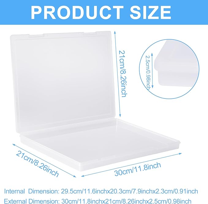 (1 PCS) Magazine Protectors for Collectors – Clear Magazine Display Case, Storage Box for Birth Certificates, Books, Newspapers, Comics – 12 x 9 x 0.8 inch