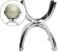 My Shelfie - Modern Silver Claw Rock Display Stand, Crystal Holder with Invertable Design, Crystal Display Holds Crystals From 2-3 Inches, Handmade Aluminum Rock Stands for Display, Large