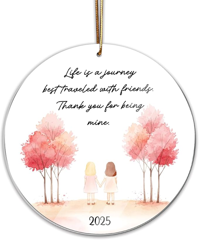 Friendship Ornament 2025, for Women, Birthday Gift for Best Friend, Friend Ornaments for Women, Gift for Friends, Friend Ornament