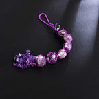 Handmade Natural Amethyst Crystal Window Car Hanging Ornaments 7 Chakra Home Decoration Feng Shui Ornament Yoga Meditation Car Decoration Tumbled Palm Stones