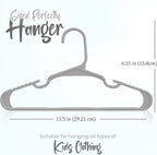 Utopia Home 60 Pack Kids Hangers - 11.5 Inch Plastic Baby Hangers for Closet - Childrens Hanger for Clothes & Infant Hanger for Closet - for Everyday Standard Use (Gray)