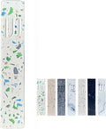 A&S Mezuzot A&S Modern Stone Mezuzah Case Design, Mezuza Cover for Scroll Protection, Easy Peel and Stick Houswarming Gift and Home Blessing (Terrazzo Blue/Green, 7 Inches)