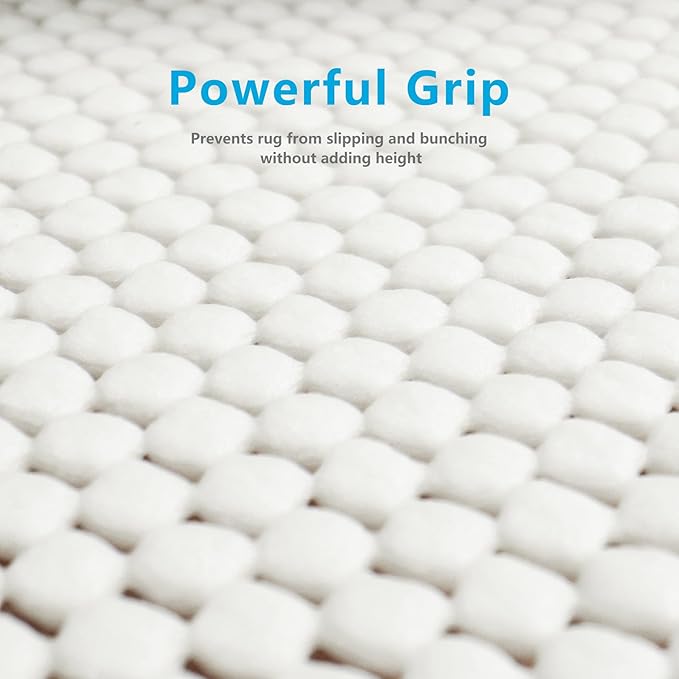 Non Slip Area Rug Pads Non Skid Rug Gripper 5x7 Feet Extra Thick Pad Anti-Slip Carpet Rug Mats for Hardwood Surface Floors, Keep Rugs Safe and in Place (5 x 7 Ft)