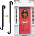 HEYHOUSE Wreath Hanger,Easter Decorations Adjustable Wreath Hanger for Front Door Decor from 14.9-25",Over The Door Hooks Organizer 20 lbs Larger Wreaths Hangers Christmas Wreaths Decorations Hook