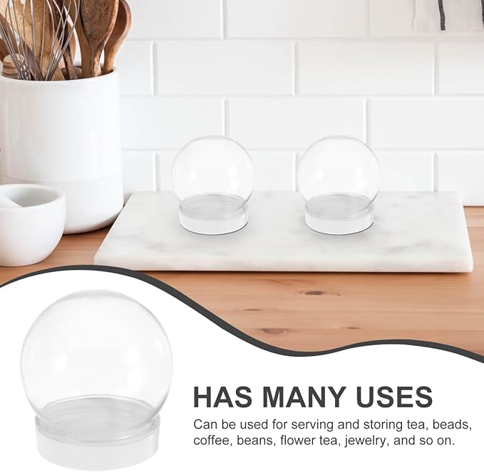 DIY Transparent Candy can Set of 20 Plastic Jars with Lids for Kitchen Storage Multi-Functional Small Containers for Candy Snacks Jewelry and Home Organization