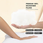 WINGLAM Throw Pillow Inserts 2-Pack, 30x30 Inches Square Decorative Pillow Stuffers, Hypoallergenic Ultra Soft Lightweight Down Alternative Polyester, White Sham Stuffer Pillows（2）