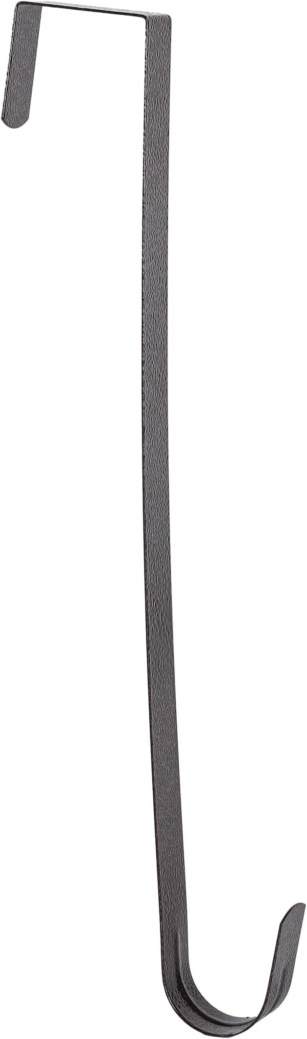 Sattiyrch 12" Wreath Hanger for Front Door,Steel Over The Door Hook,Door Wreath Hangers(Textured Brass, 2)