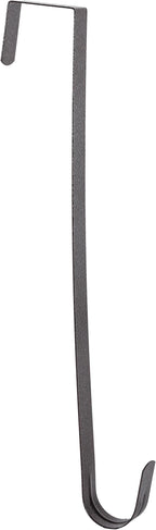 Sattiyrch 12" Wreath Hanger for Front Door,Steel Over The Door Hook,Door Wreath Hangers(Textured Brass, 2)