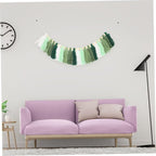ORFOFE Hand-Woven Wooden Bead Cotton String Tassel Decor Wall Art Pendant Home Decor for Bedroom Apartment Wedding