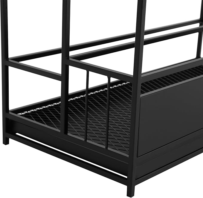 Commercial Metal Umbrella Rack Stand Sturdy Freestanding Umbrella Holder Large Capacity Organizer Suitable For Mall Hotel Office Lobby Corridor Household Entryway Storage Holds 24-46 Umbrella Black