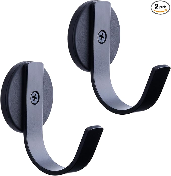 Magnetic Wreath Hanger for Metal Doors Only, Not for Wood Glass Doors, Front Door Wreath Hook Holder, Pack of 2