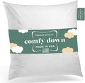 ComfyDown 22X22 Decorative Throw Pillow Insert, Down and Feathers Fill, 100% Cotton Cover 233 Thread Count, Square Pillow Insert - Made in USA (Single)