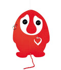 Flensted Mobiles Puffing Troll Red/Red Heart Hanging Mobile - 7 Inches - High Quality Plastic