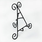 Huji Sturdy Iron Display Stand Holder for Home Kitchen Decoration Platters, Pictures, Frames and Books. (2, 9")