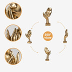 Thinker Statue -Gold Sculptures Modern Home Resin Decor -,12" H Collectible Figurines for Home Office Bookshelf Desktop TV Stand Decorative