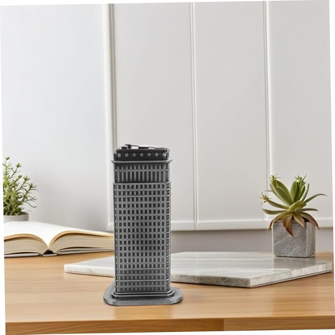MAGICLULU Vintage Alloy Building Model: Decorative Metal Craft - Architectural Sculpture Travel Souvenir Photography Prop