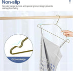 SPECILITE Metal Wire Hangers 100 Pack, Bulk for Commercial and Home, 16 Inch 12 Gauge Ultra Thin for Standard Size Clothes, Coats, Suits, Shirts-Bronze